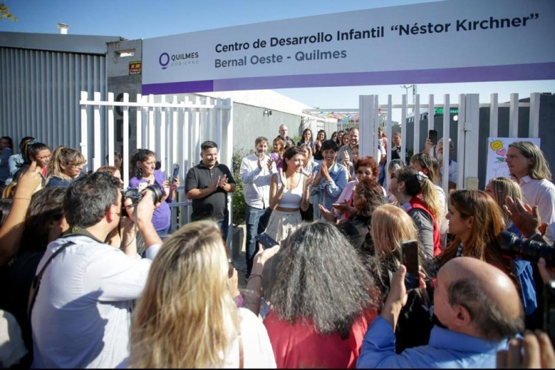 Inauguraron el Centro de Desarrollo Infantil en Bernal Oeste y anunciaron otras dos obras claves en la zona