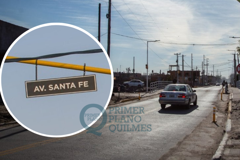Cambia el nombre de la avenida Santa Fe en Quilmes Oeste: cómo se llamará